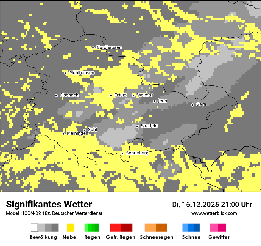 Modellkarten Signifikantes Wetter
