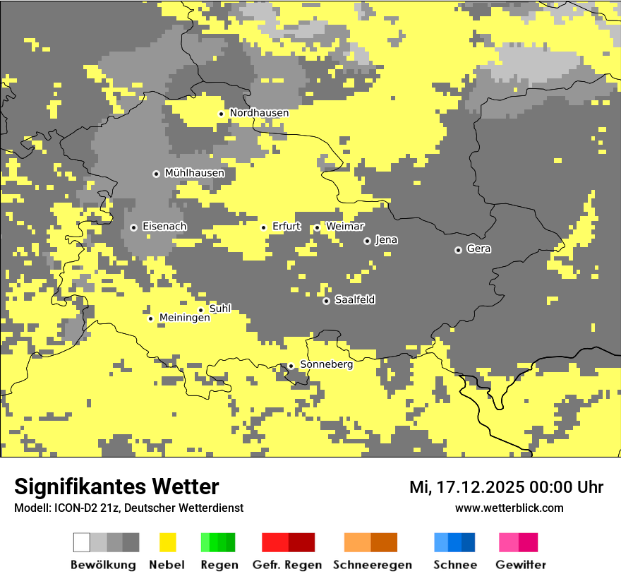 Modellkarten Signifikantes Wetter