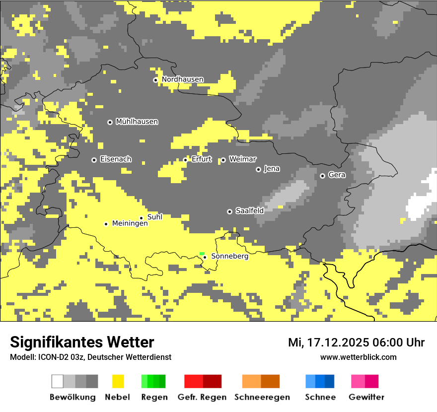 Modellkarten Signifikantes Wetter