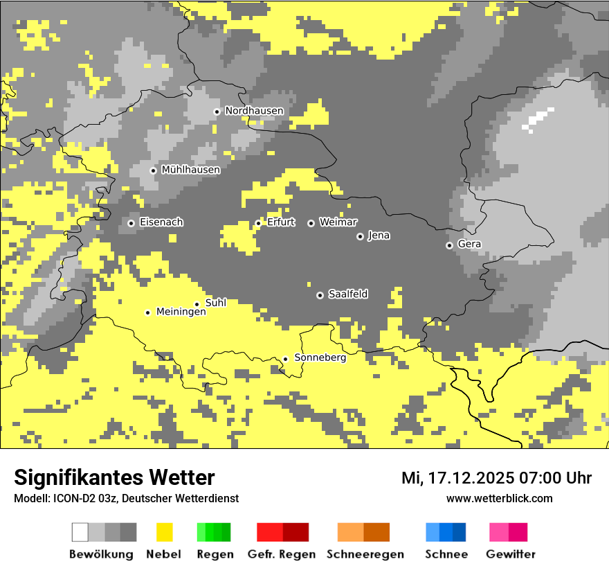 Modellkarten Signifikantes Wetter
