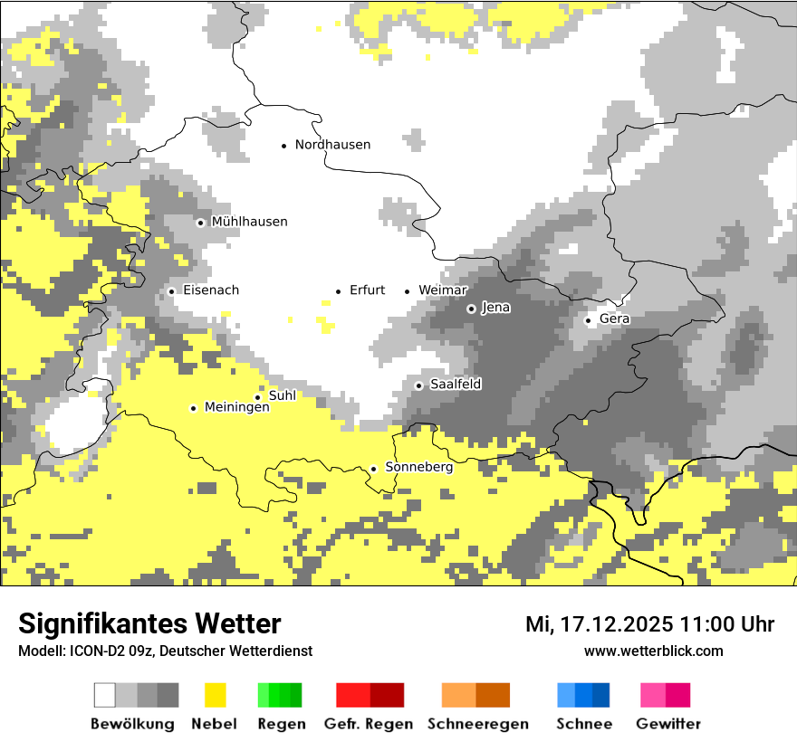 Modellkarten Signifikantes Wetter