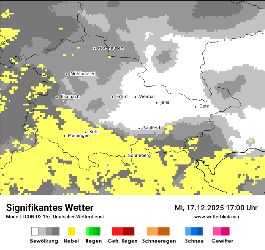Modellkarten Signifikantes Wetter