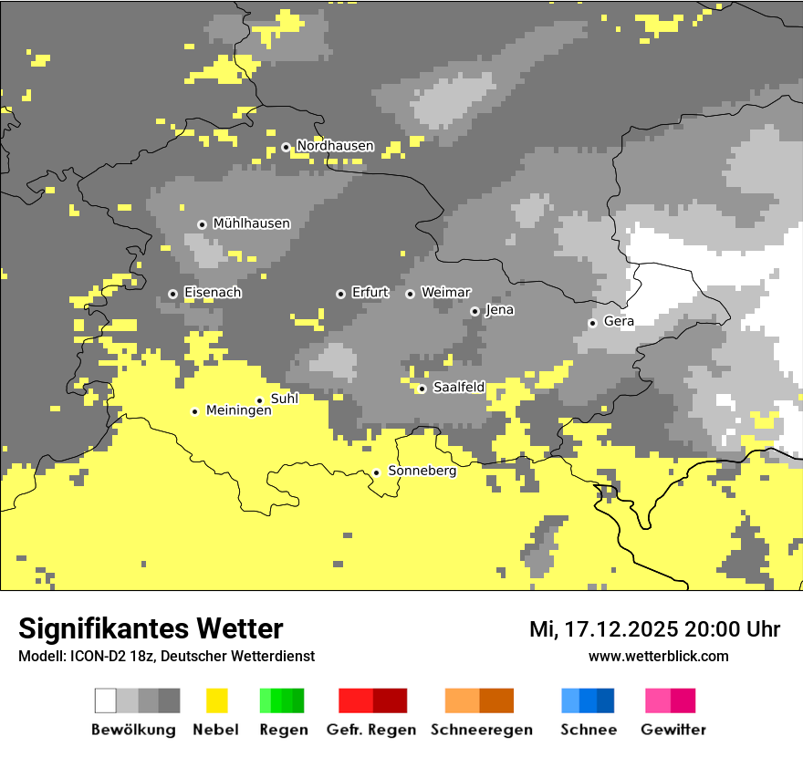 Modellkarten Signifikantes Wetter