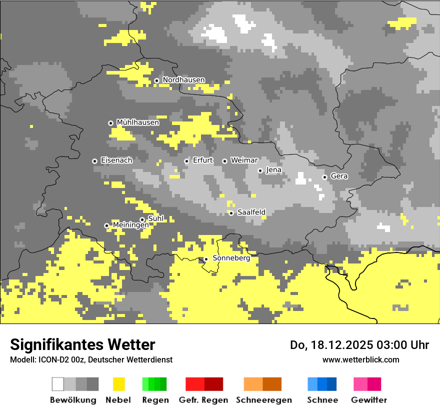 Modellkarten Signifikantes Wetter