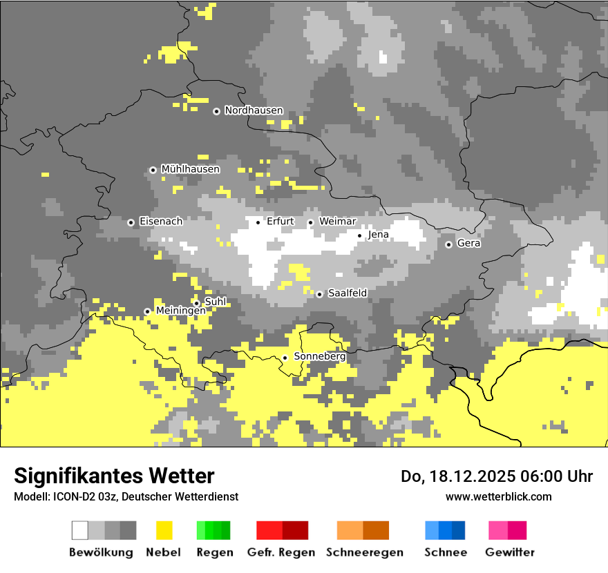 Modellkarten Signifikantes Wetter