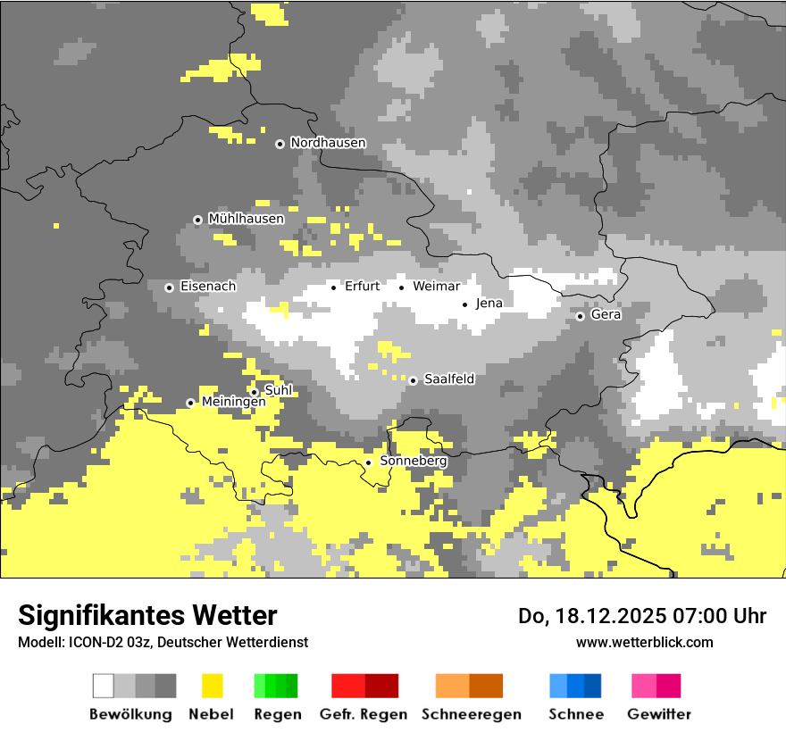 Modellkarten Signifikantes Wetter