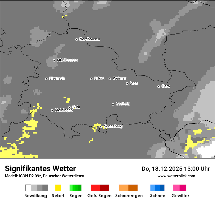 Modellkarten Signifikantes Wetter