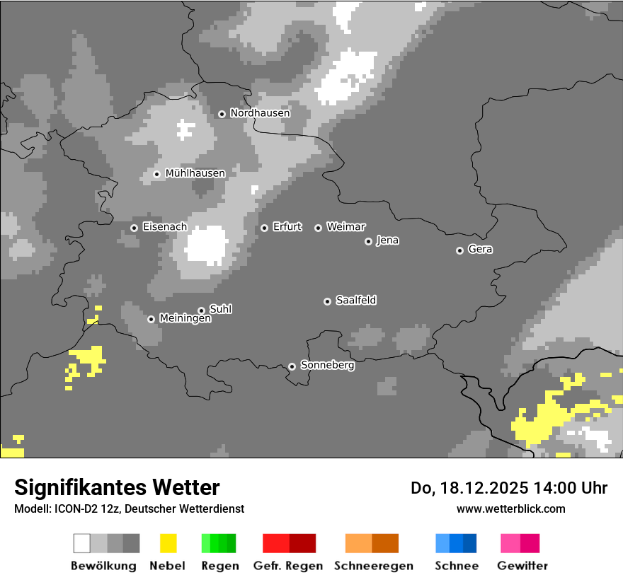Modellkarten Signifikantes Wetter