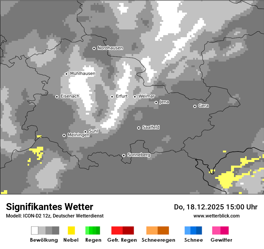 Modellkarten Signifikantes Wetter