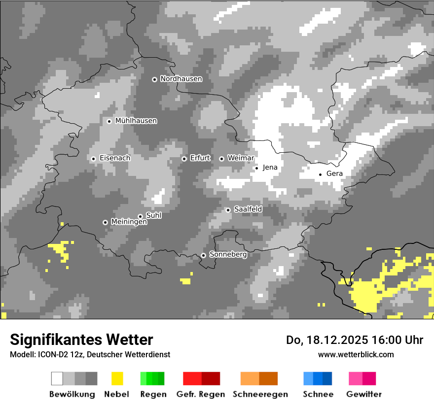 Modellkarten Signifikantes Wetter