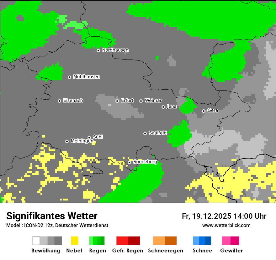 Modellkarten Signifikantes Wetter