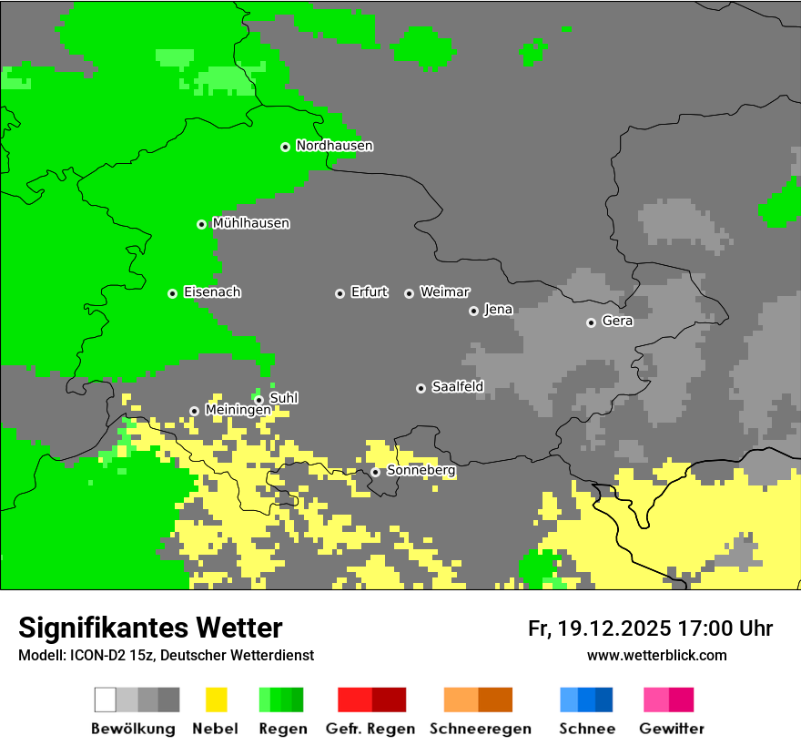 Modellkarten Signifikantes Wetter