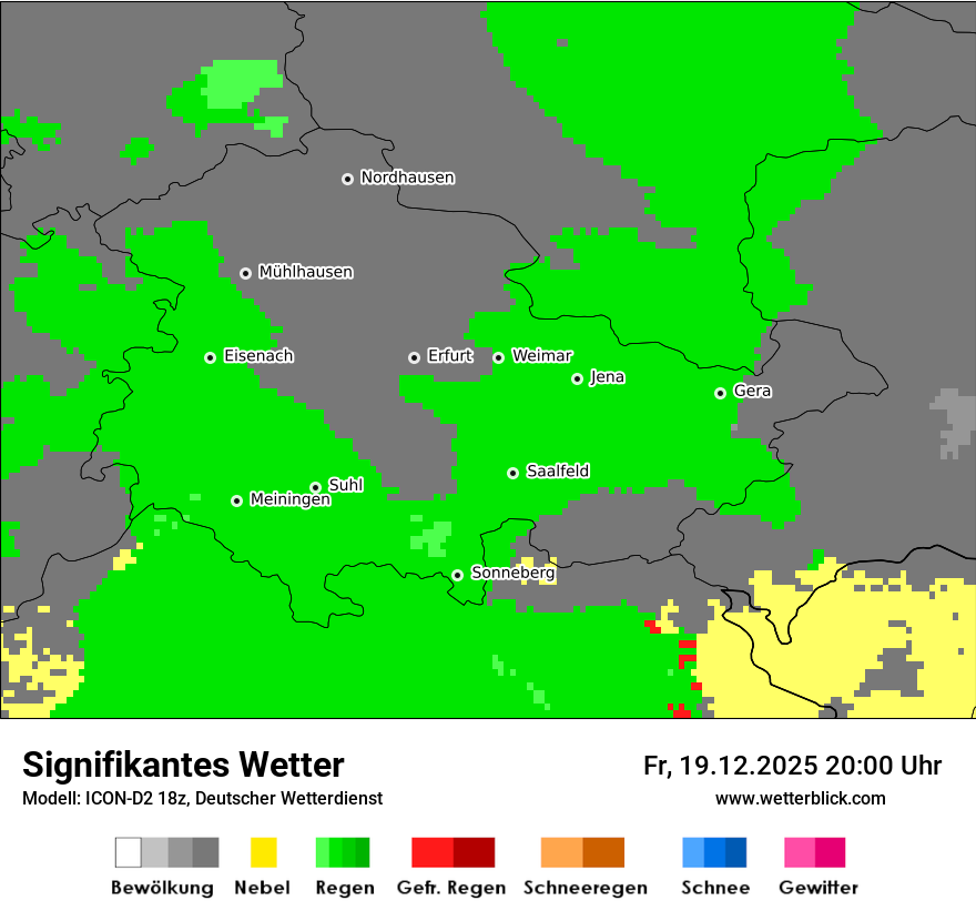 Modellkarten Signifikantes Wetter