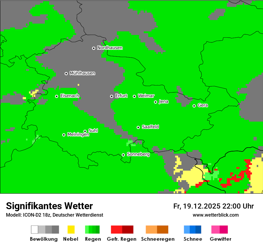 Modellkarten Signifikantes Wetter