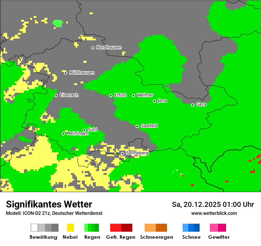 Modellkarten Signifikantes Wetter