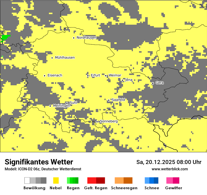 Modellkarten Signifikantes Wetter