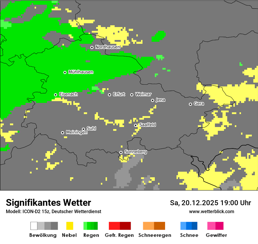 Modellkarten Signifikantes Wetter