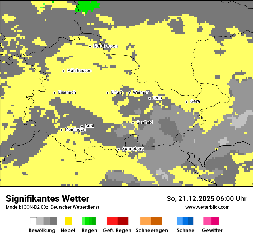 Modellkarten Signifikantes Wetter