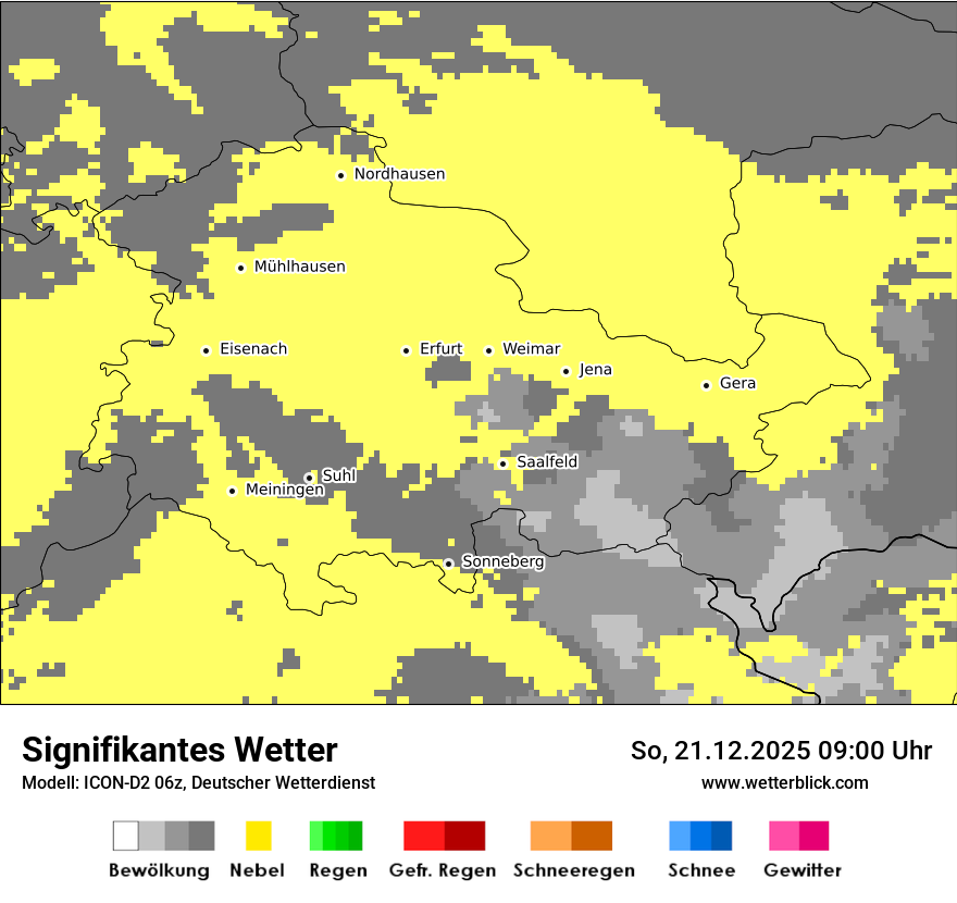 Modellkarten Signifikantes Wetter