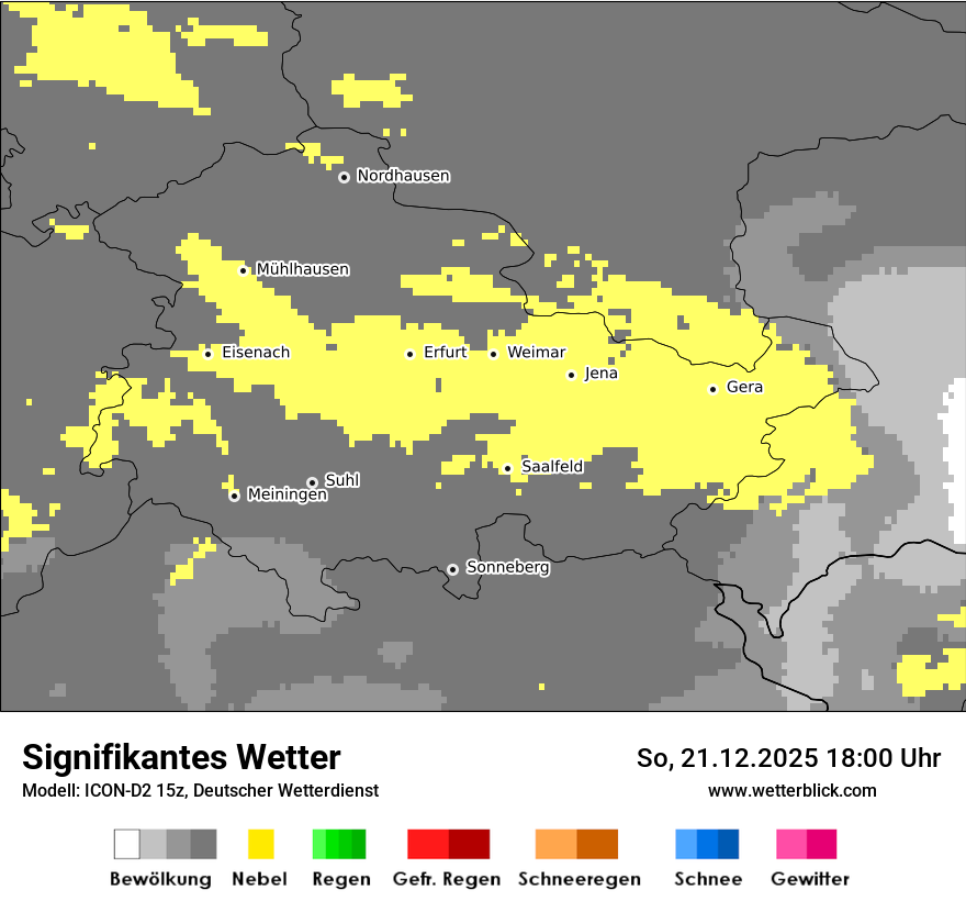 Modellkarten Signifikantes Wetter