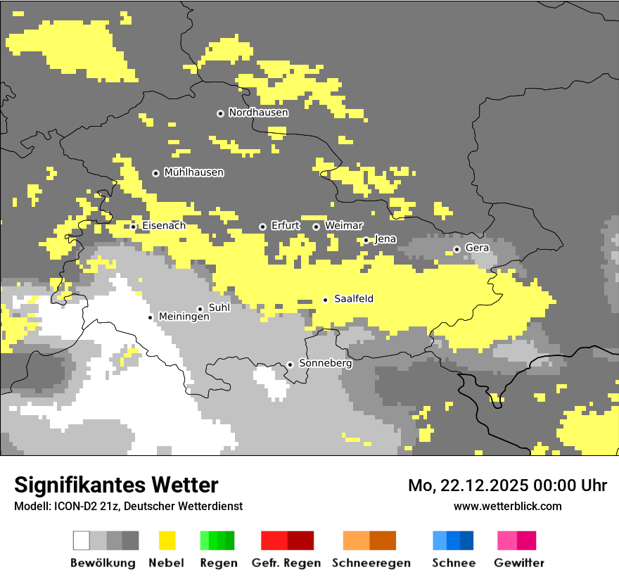 Modellkarten Signifikantes Wetter