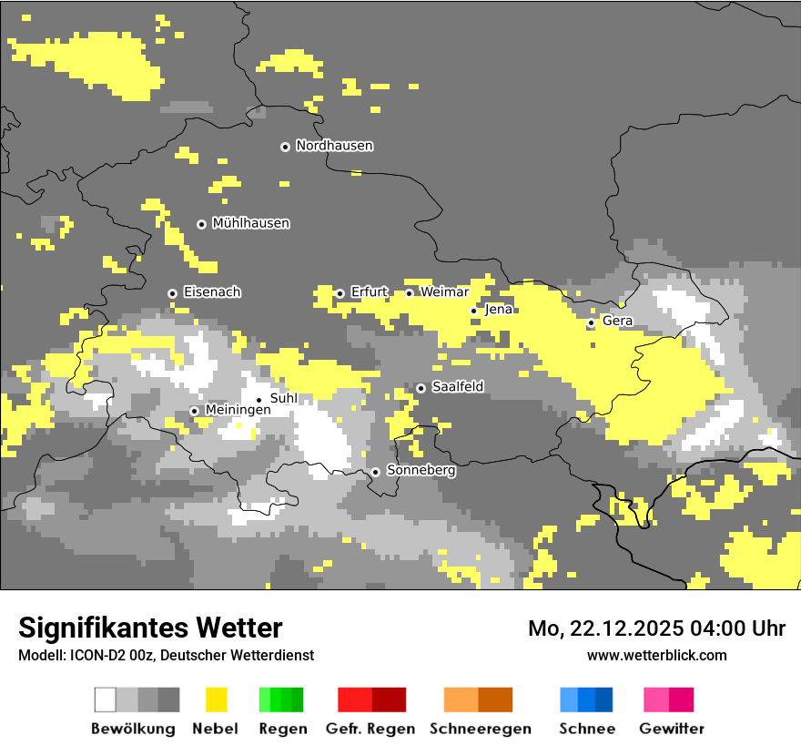 Modellkarten Signifikantes Wetter