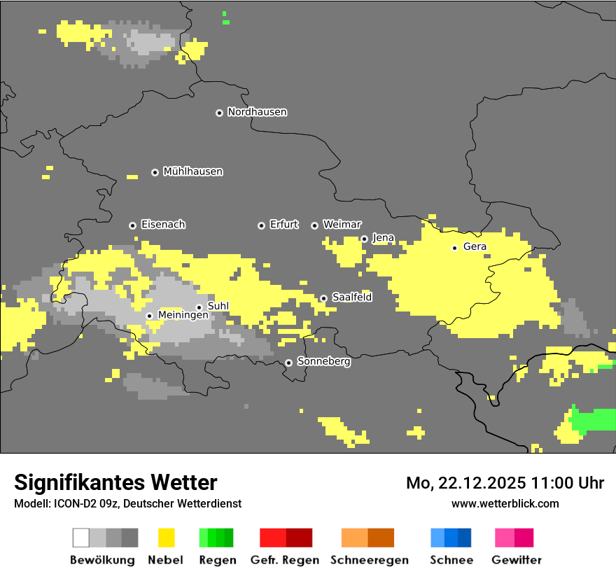 Modellkarten Signifikantes Wetter