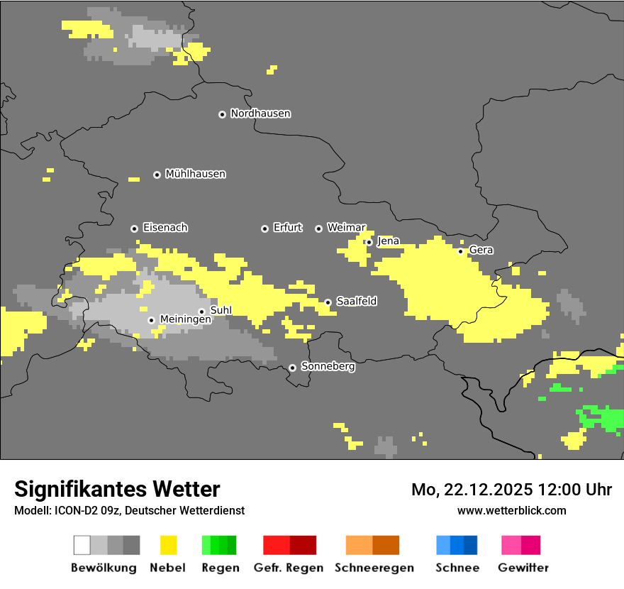 Modellkarten Signifikantes Wetter