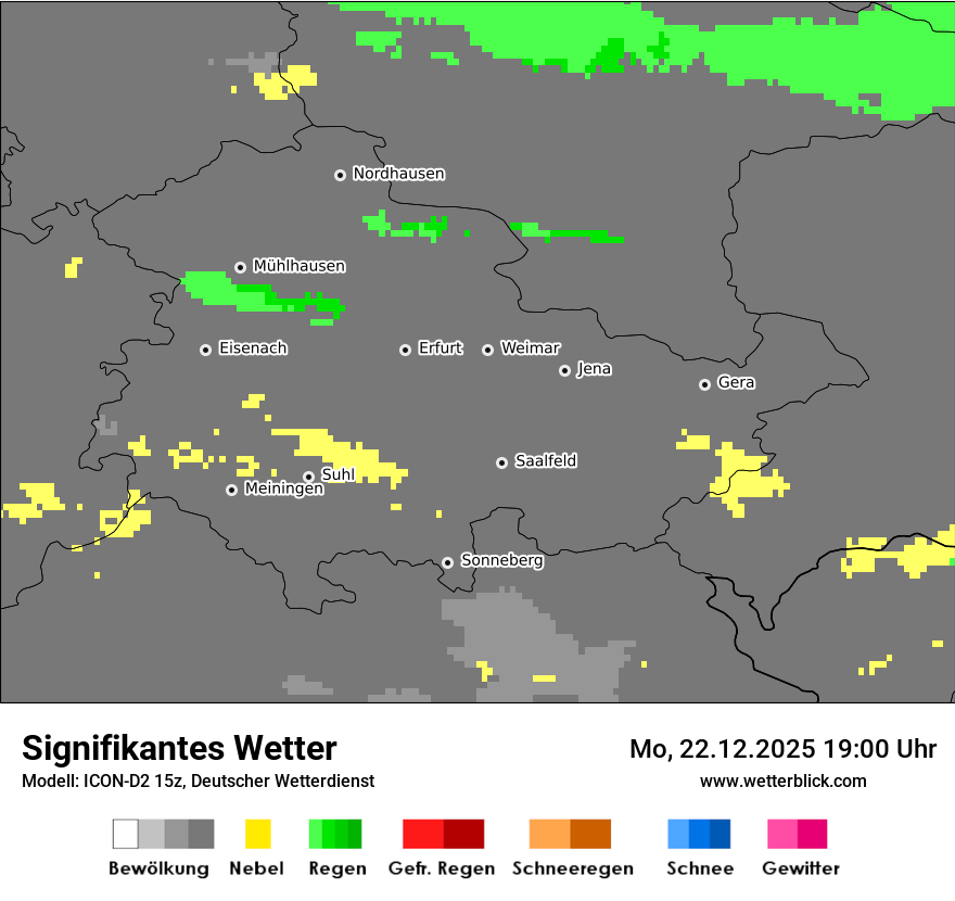 Modellkarten Signifikantes Wetter