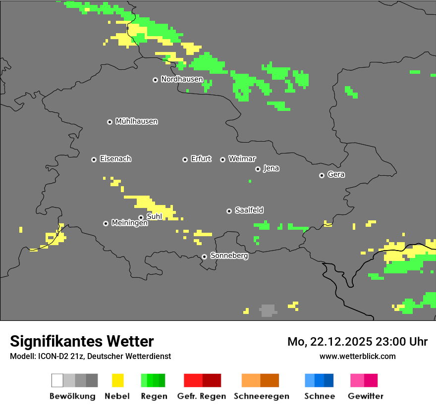 Modellkarten Signifikantes Wetter