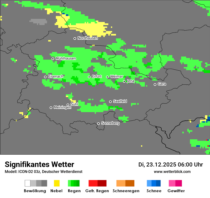 Modellkarten Signifikantes Wetter