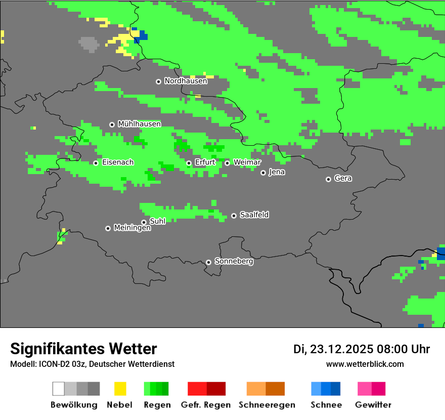 Modellkarten Signifikantes Wetter
