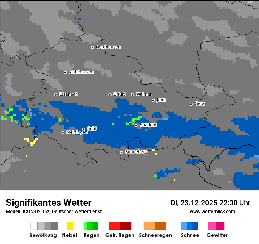 Modellkarten Signifikantes Wetter