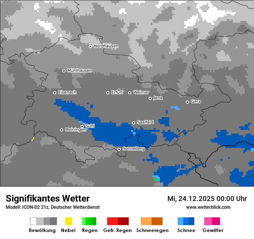 Modellkarten Signifikantes Wetter