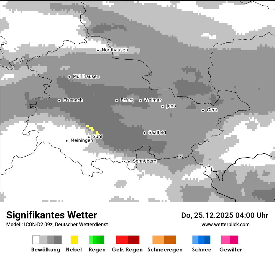 Modellkarten Signifikantes Wetter