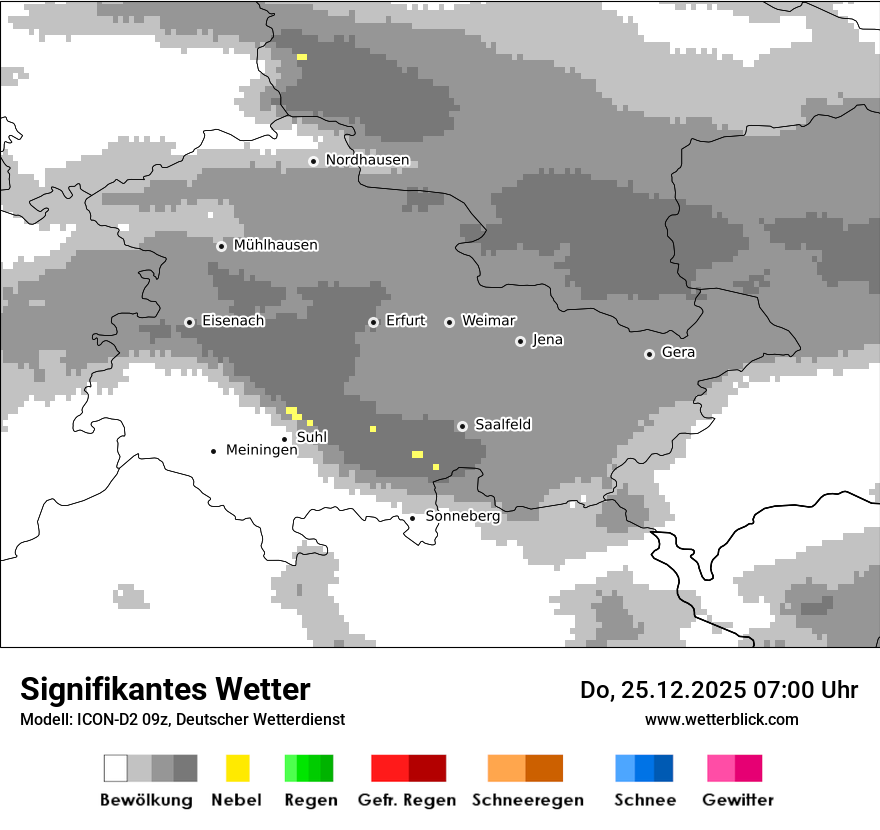 Modellkarten Signifikantes Wetter