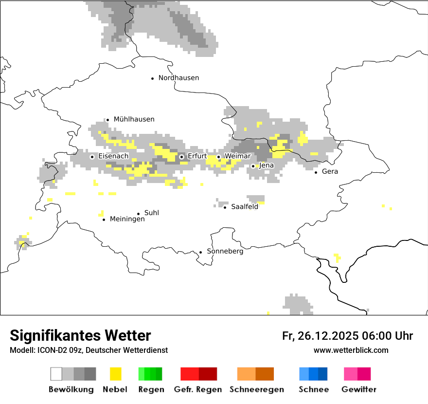 Modellkarten Signifikantes Wetter