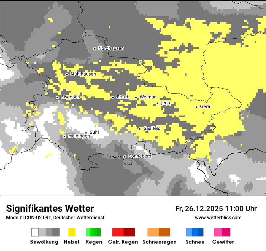 Modellkarten Signifikantes Wetter