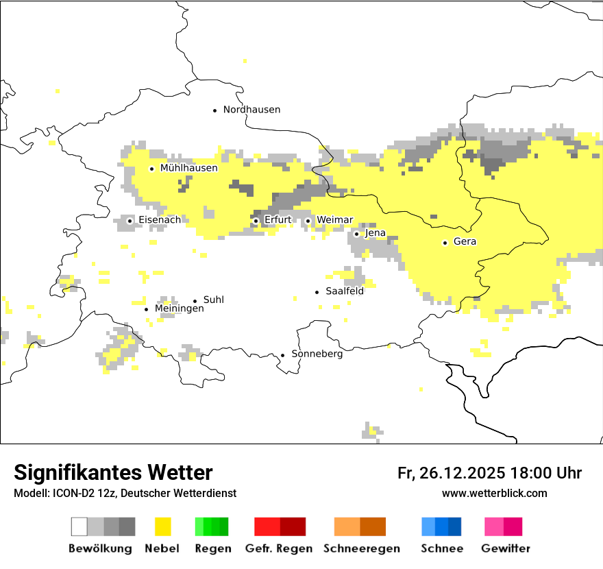 Modellkarten Signifikantes Wetter