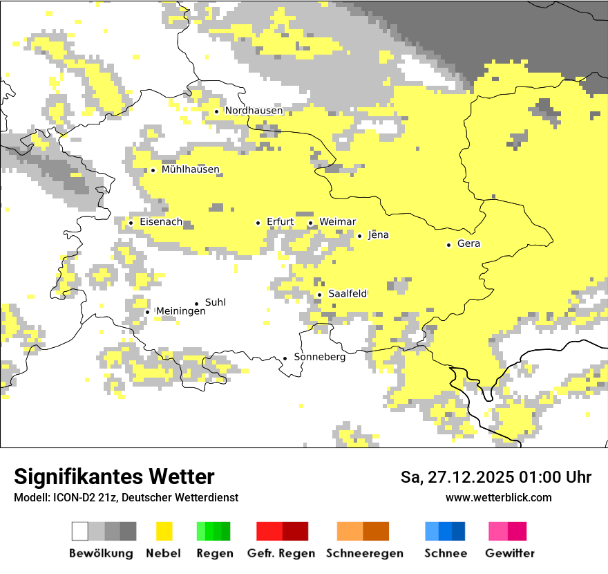 Modellkarten Signifikantes Wetter
