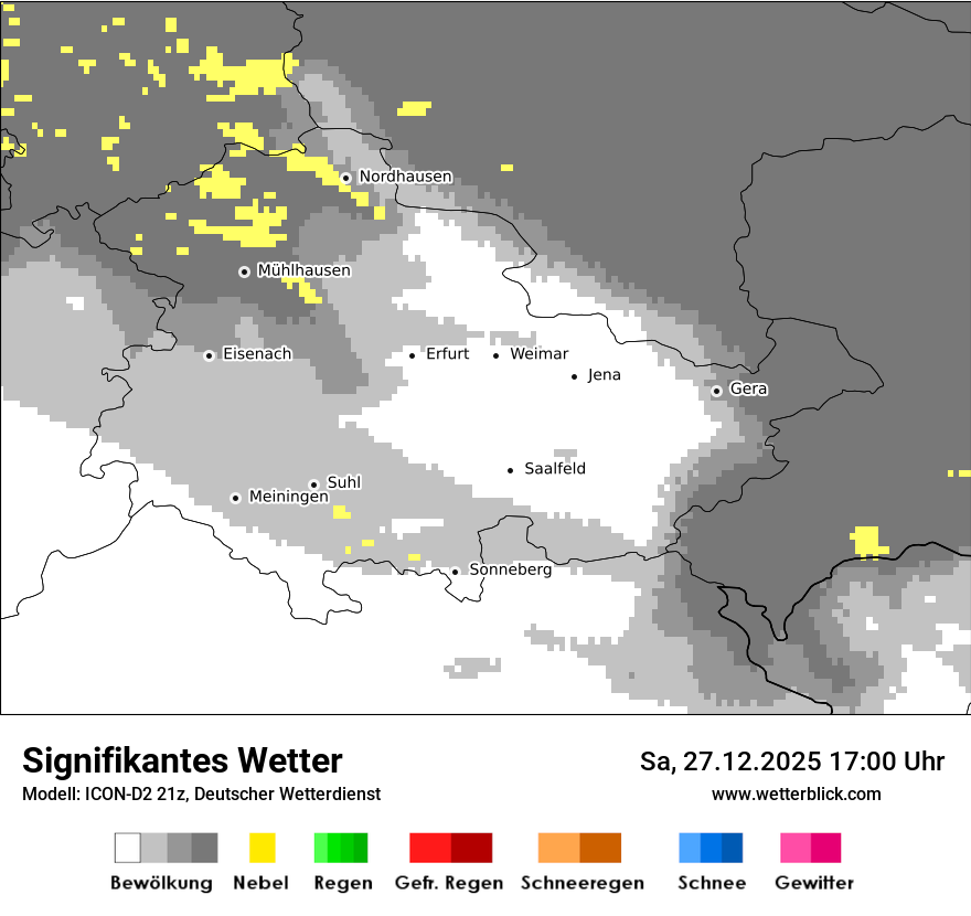 Modellkarten Signifikantes Wetter