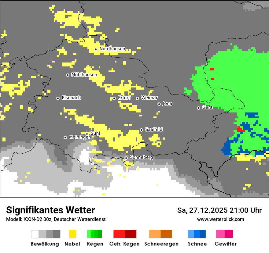 Modellkarten Signifikantes Wetter