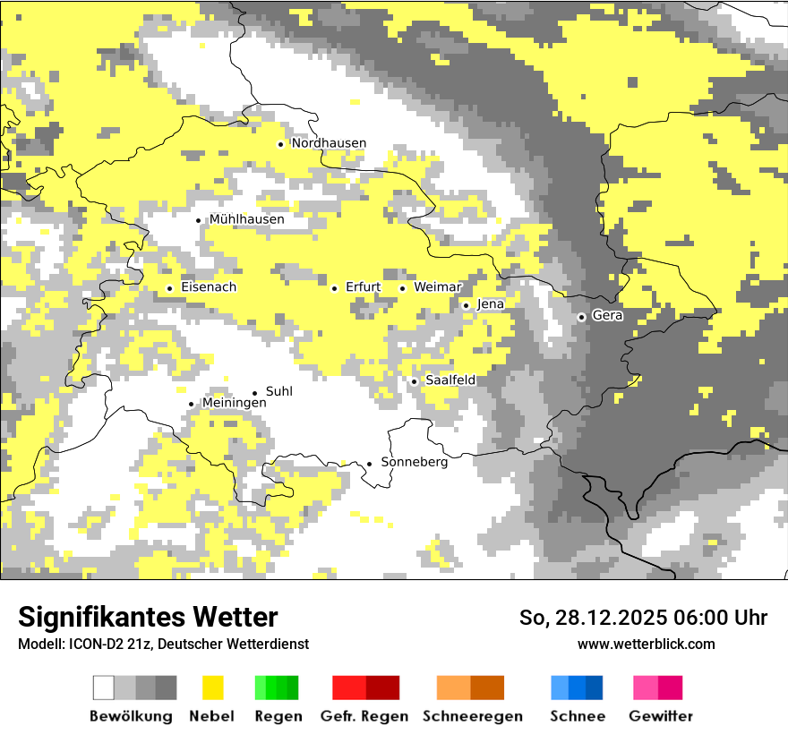 Modellkarten Signifikantes Wetter