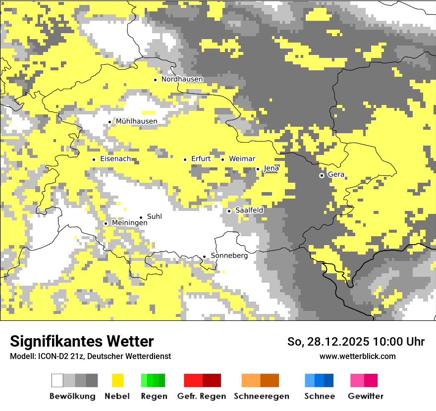 Modellkarten Signifikantes Wetter