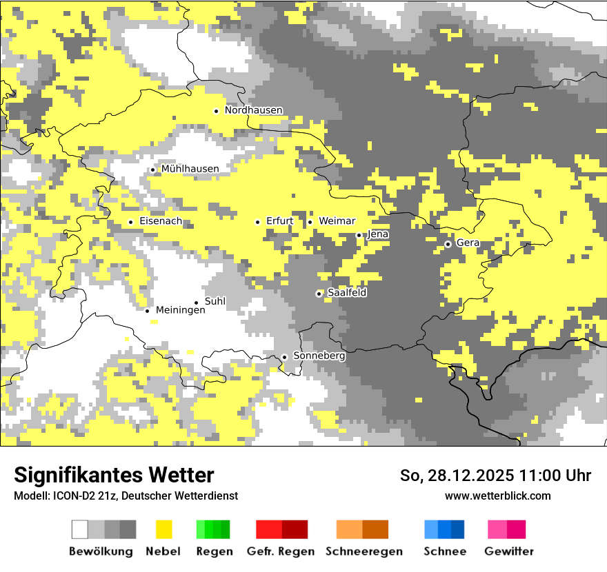 Modellkarten Signifikantes Wetter