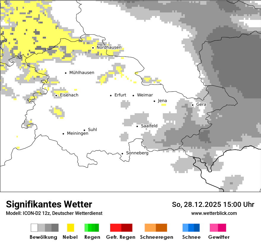 Modellkarten Signifikantes Wetter