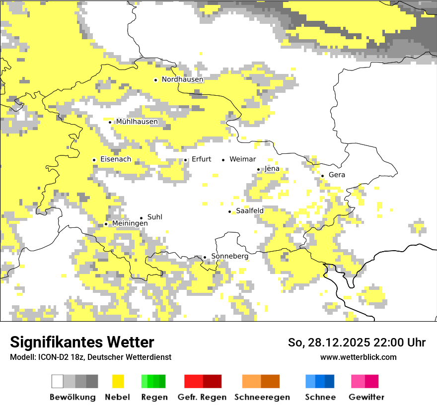 Modellkarten Signifikantes Wetter