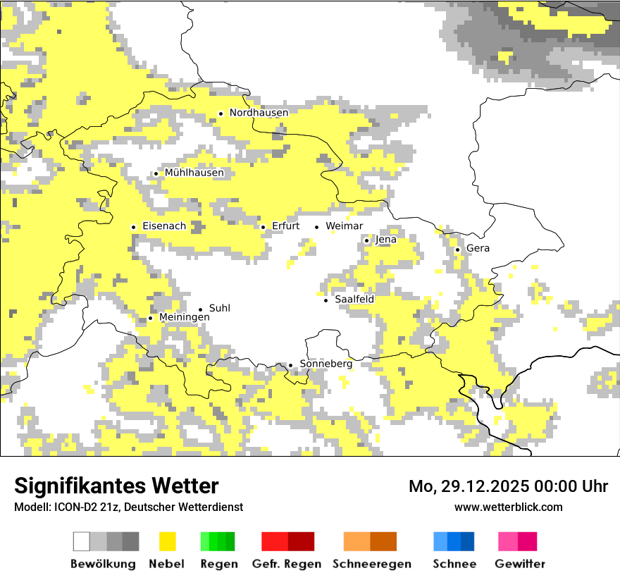 Modellkarten Signifikantes Wetter