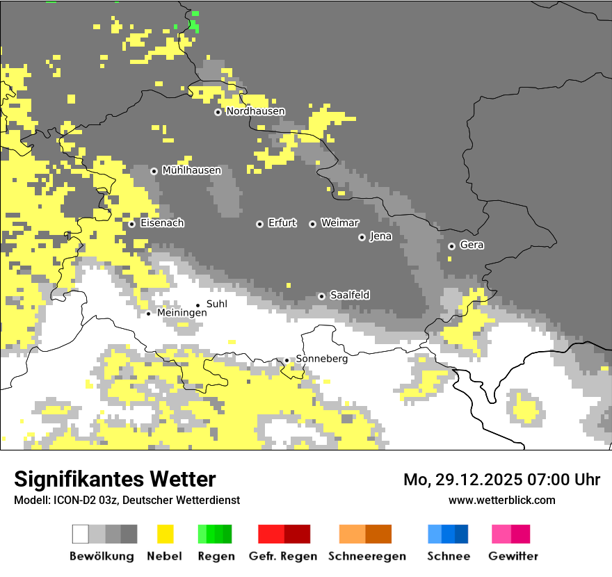 Modellkarten Signifikantes Wetter