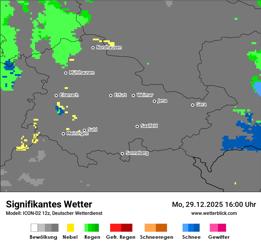 Modellkarten Signifikantes Wetter